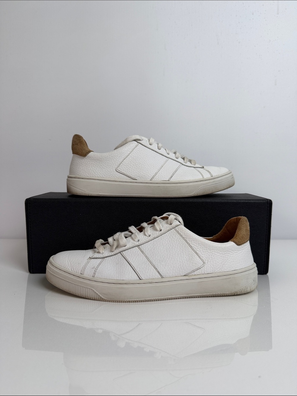 Peter Millar Vantage Pebble Grain Sneakers 100% leather Shoes Men’s Size 8.5